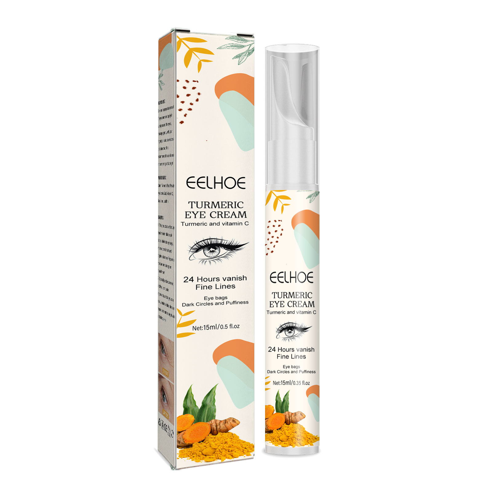 Turmeric Eye Cream, Fade The Fine Lines And Dark Circles Around The