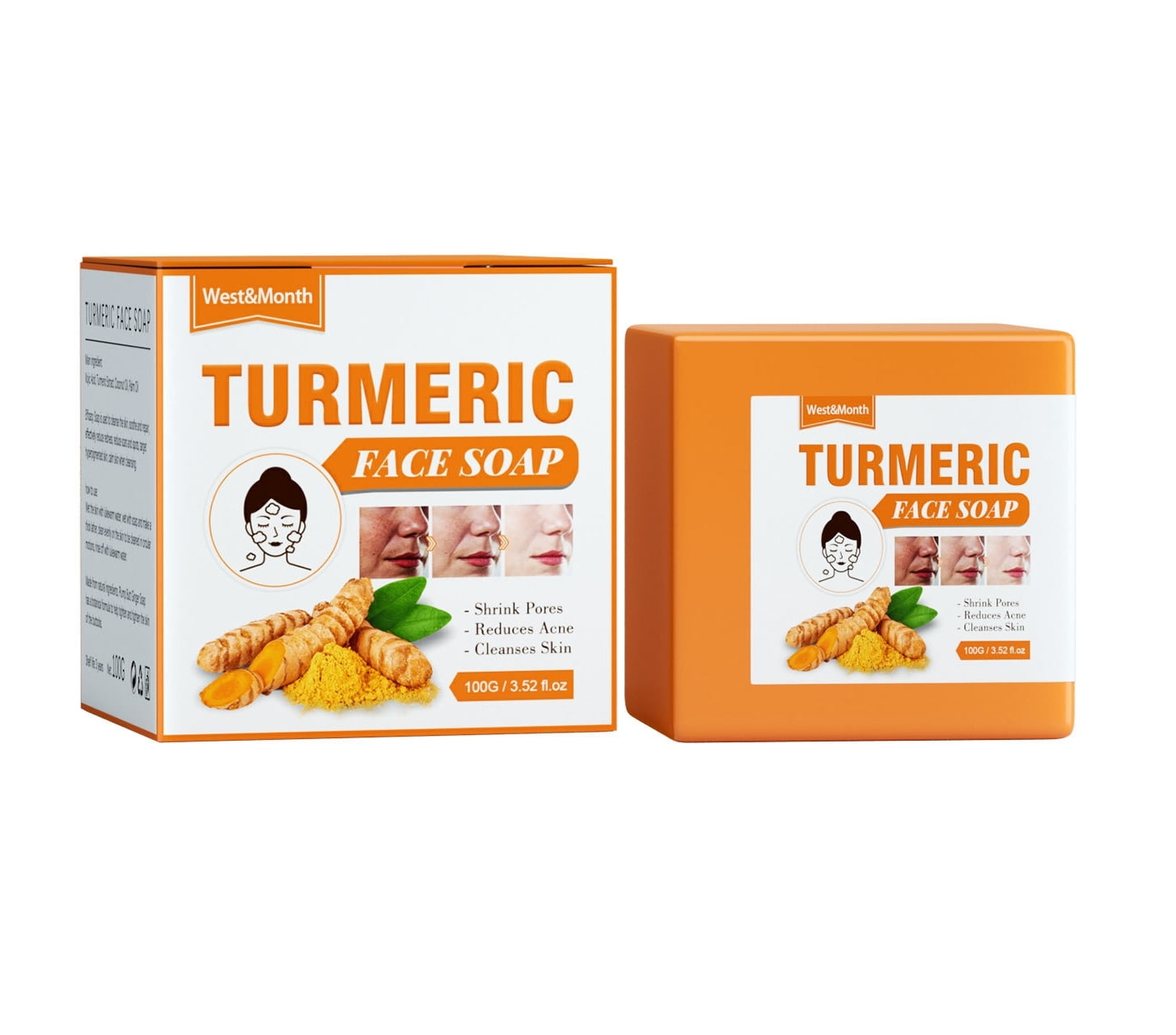 Turmeric Face Wash, Turmeric Clear Skin Liquid Soap 100 Natural Anti