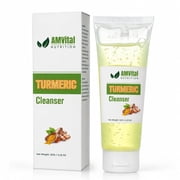 Turmeric Facial Cleanser Ingredients including Turmeric, Aloe Vera, and Vitamin E