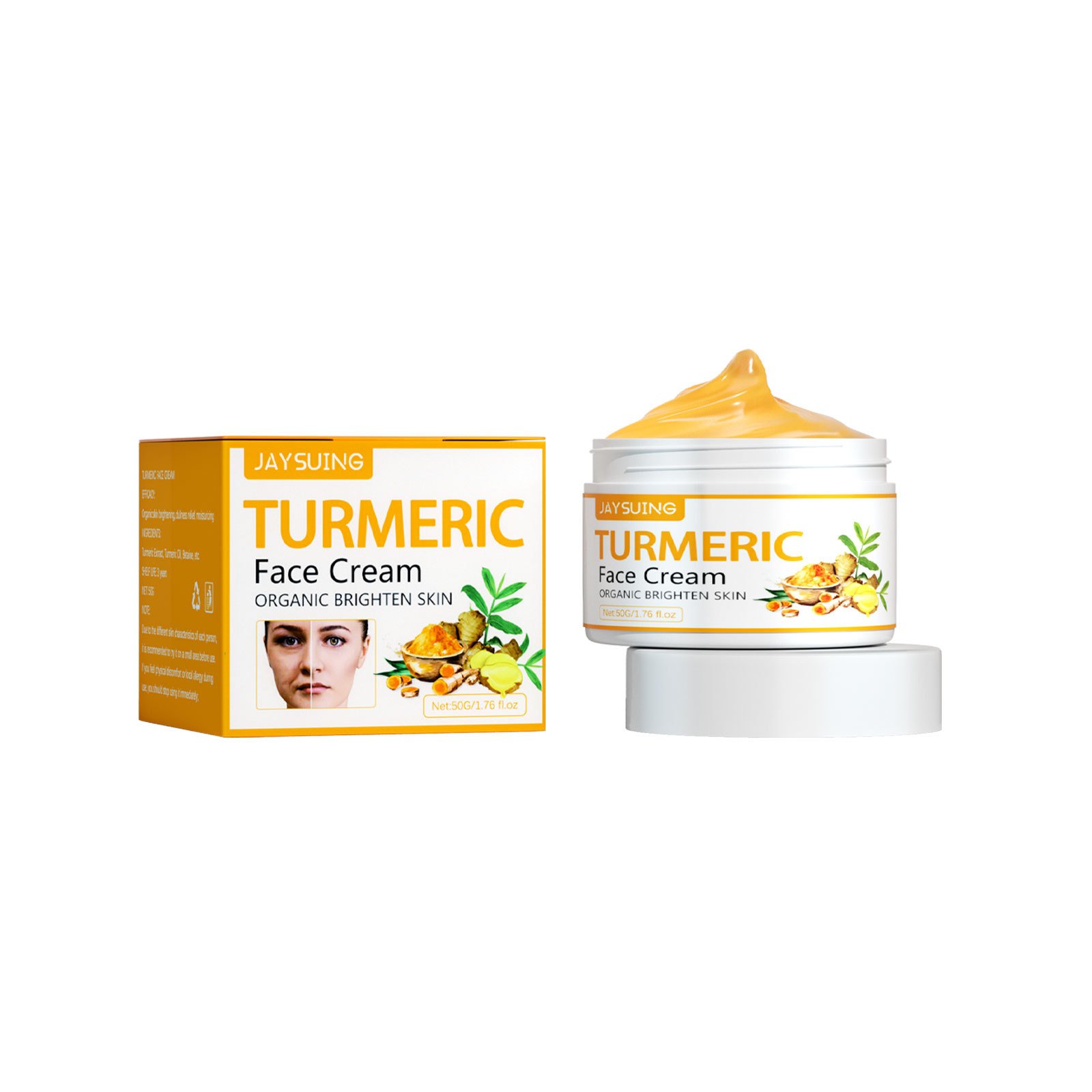 Turmeric Firming Beauty Cream Lightens wrinkles, tightens face