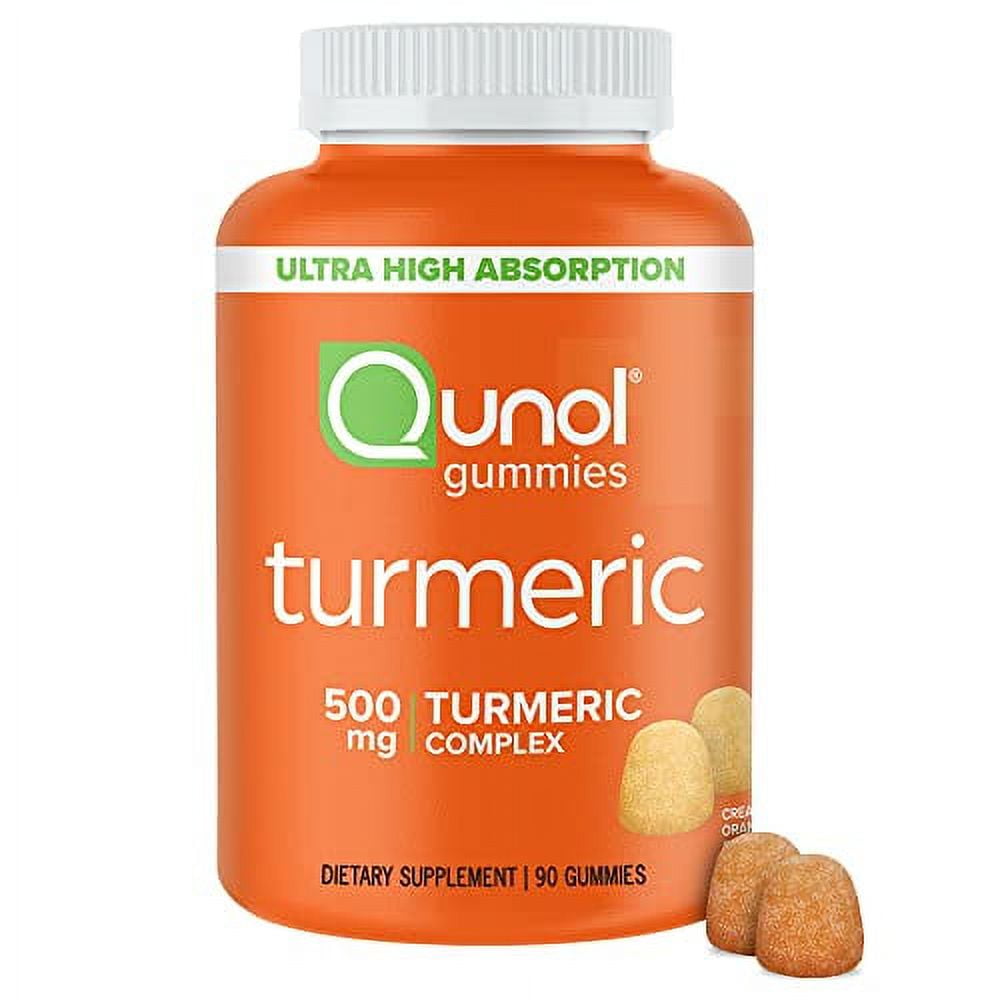 Turmeric Gummies, Qunol Gummy with 500mg Turmeric Curcumin, Joint