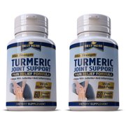 Turmeric Joint Support & Healthy Inflammation - Fast-Acting Organic Supplement Pills MAX STRENGTH