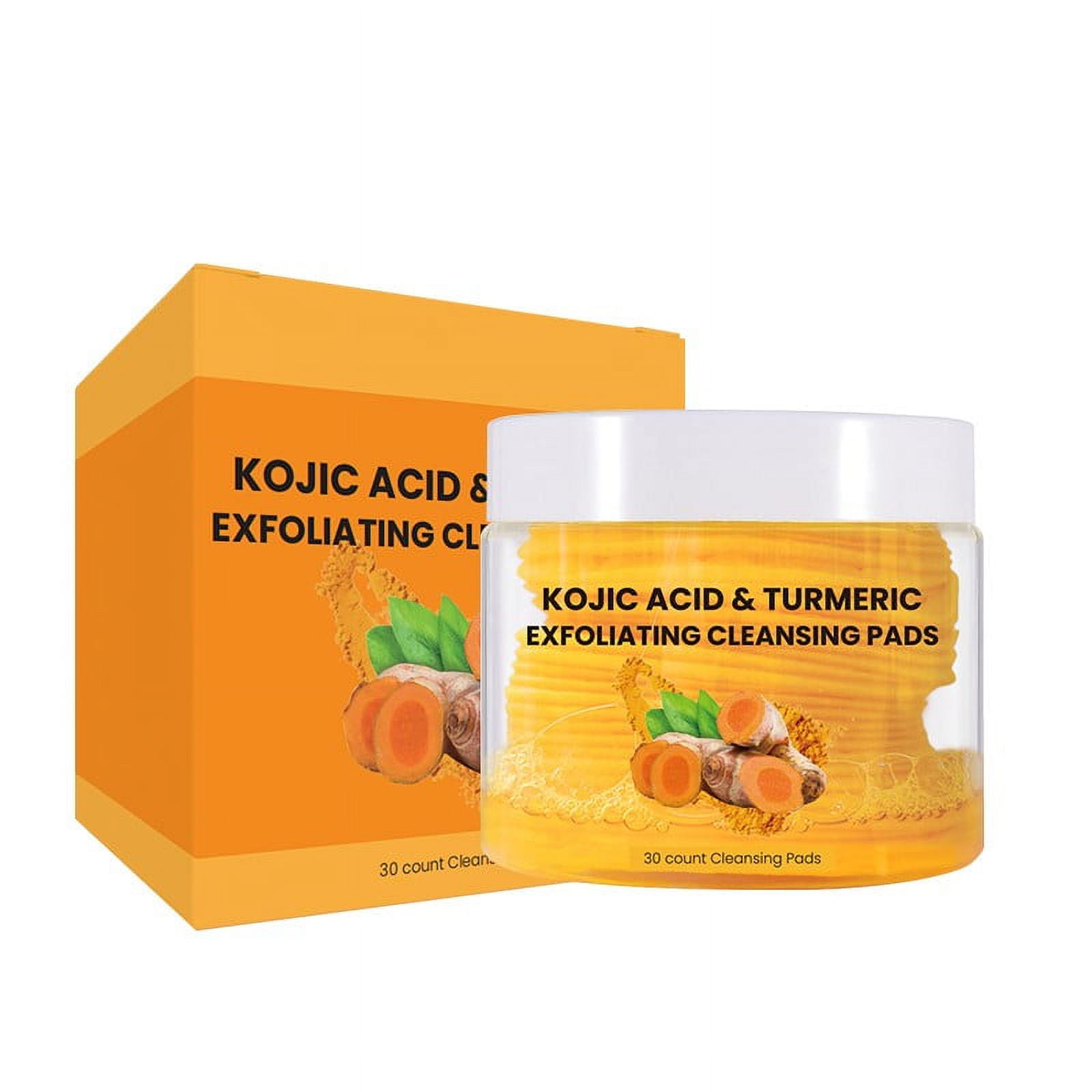 Turmeric Kojic Acid Cleansing Pads for Deep Cleansing and Exfoliating