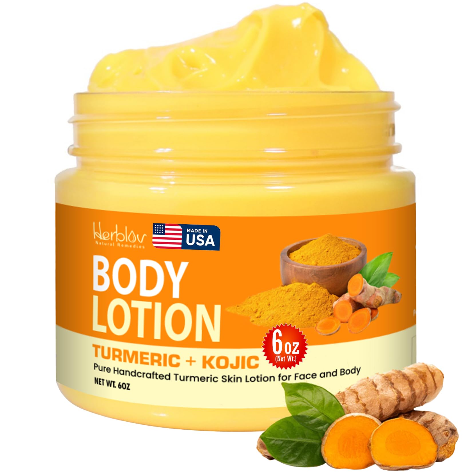 Turmeric & Kojic Body Butter All Natural Turmeric Butter for Skin