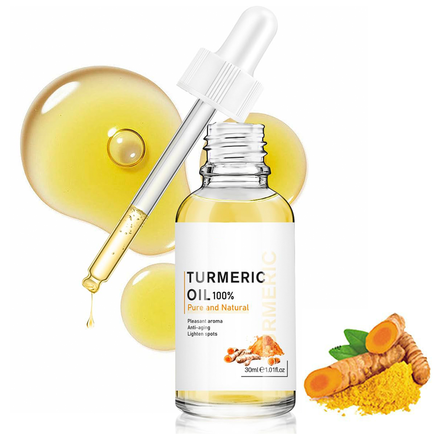 Turmeric Oil for Face, Turmeric Dark Spot Serum Oil Pure and Natural