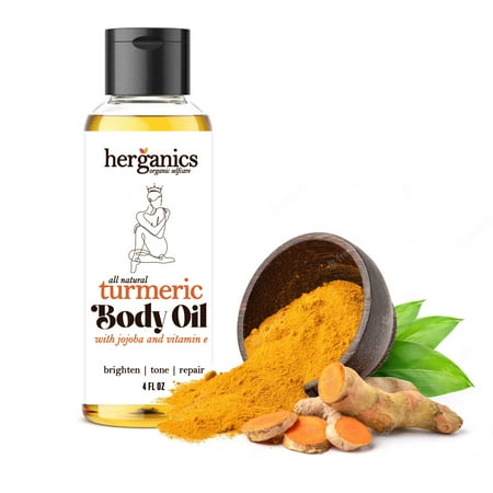 Turmeric Oil For Skin, Turmeric Oil Even and Tone, Liquid Turmeric Curcumin Natural Body Oil Serum