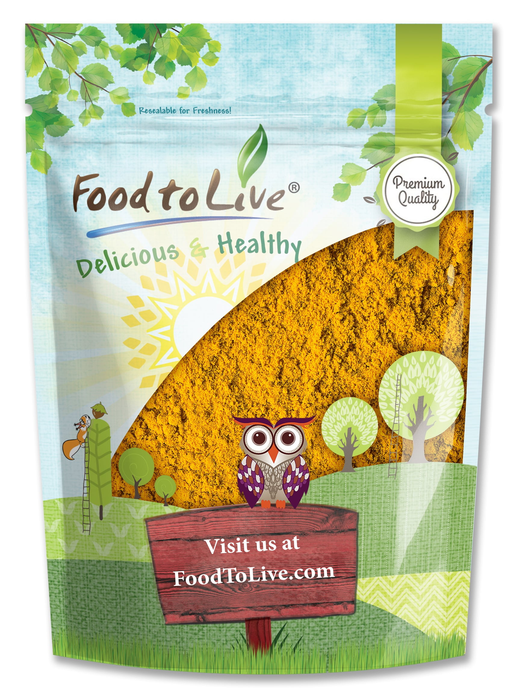 Turmeric Powder, 1 Pound  Kosher, Raw, Vegan  by Food to Live