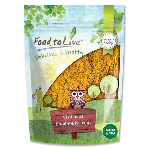 Turmeric Powder, 2 Pounds Kosher, Raw, Vegan by Food to Live
