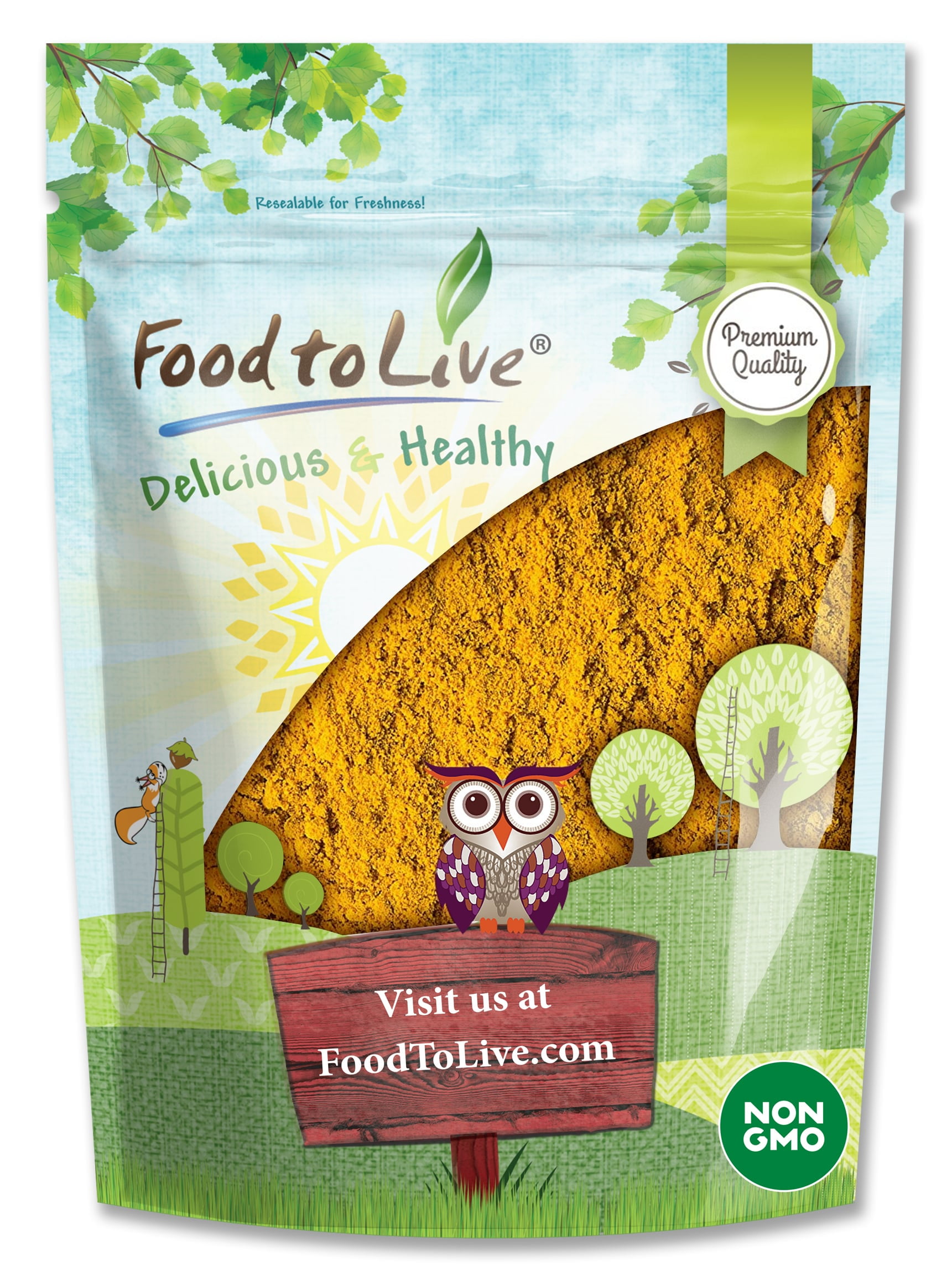 Turmeric Powder, 2 Pounds  Kosher, Raw, Vegan  by Food to Live