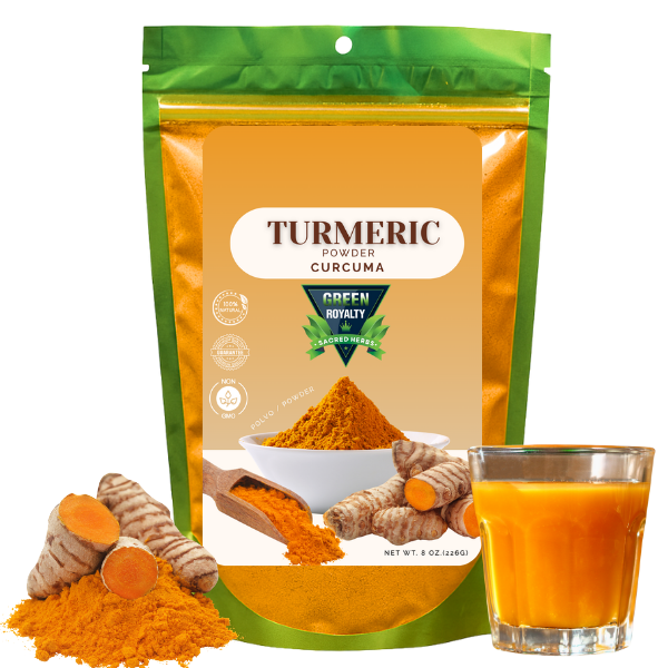 Green Royalty Turmeric Powder 8oz Ground Curcuma Non GMO 100 Green Royalty Turmeric Powder 8oz Ground Curcuma Non GMO 100