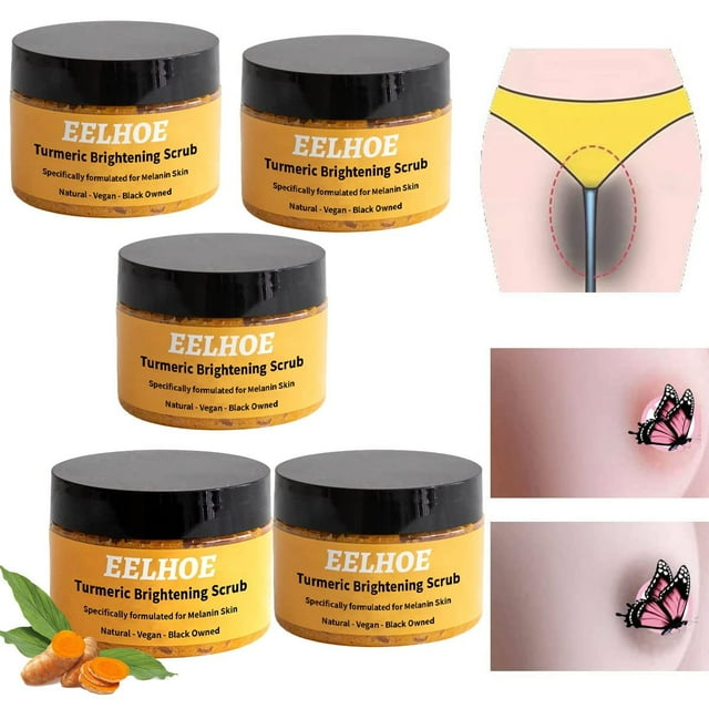 Turmeric Scrub for Dark Spots Body Scrub Exfoliation Sea Salt for Dark