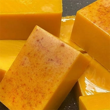 Turmeric Soap Bar for Hyperpigmentation - Turmeric Skin Brightening Soap for Dark Spots, Intimate Areas, Underarms - Turmeric Face Wash Reduces Acne, Scars & Cleanses Skin - Turmeric Face & Body Wash
