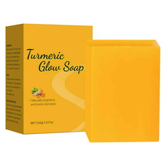 Turmeric Soap Bar, Organic Tumeric Soap for Face and Body, Lemon Turmeric bar Soap with Vitamin C, E for All Skin Type, Turmeric Soap Face Wash for Smoothing, Moisturizing skin