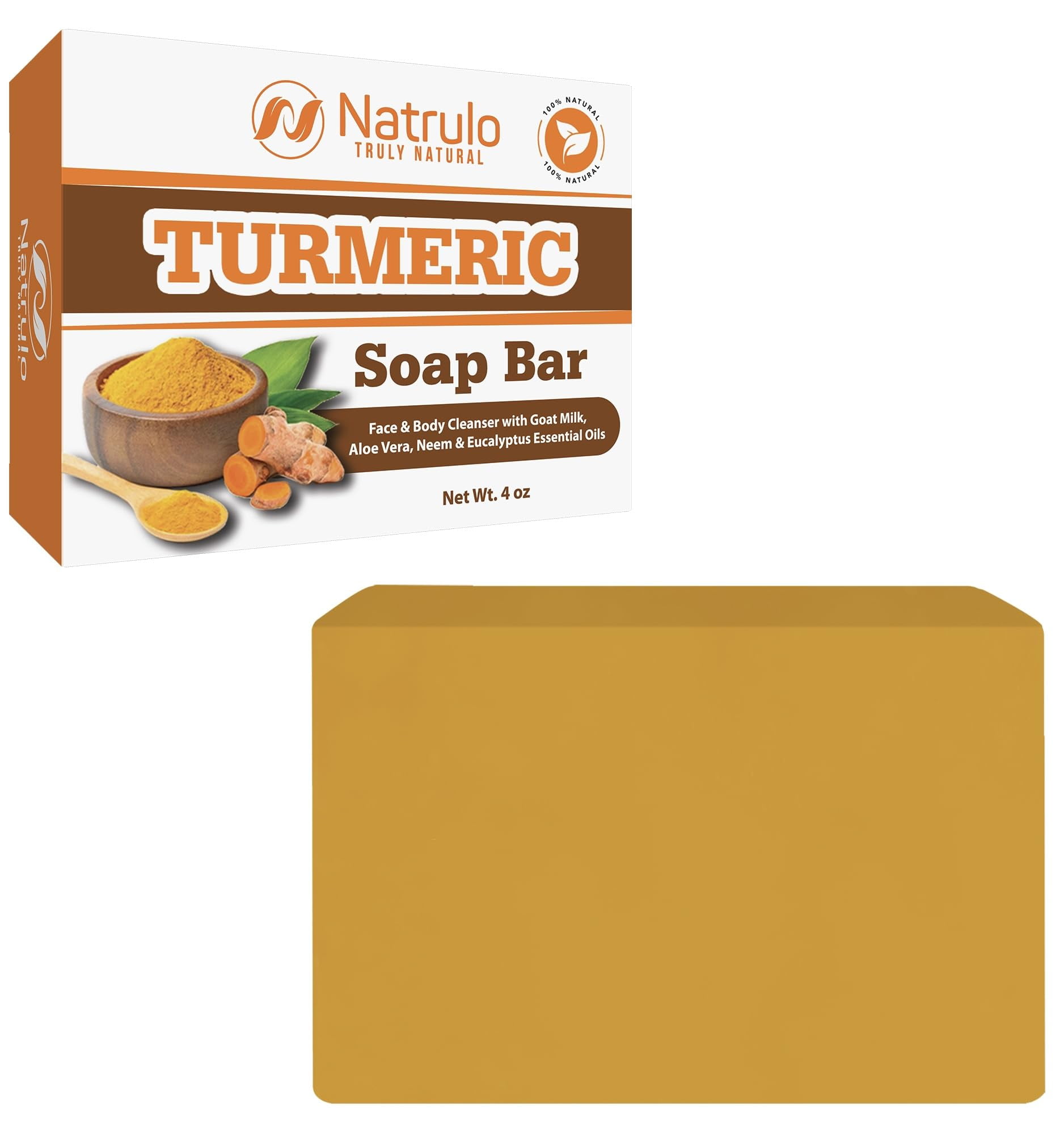 Turmeric Soap Bar for STF9 Face & Body Natural Turmeric Brightening