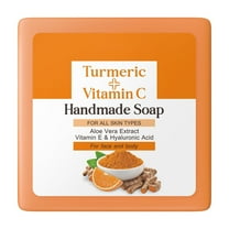 Turmeric Soap,Turmeric Soap Bar for Face & Body Natural Turmeric Skin Soap Wash for Dark Spots,Underarms Turmeric Face Soap Reduces Acne Fades(1pc Bubbling Net 100g/3.53oz)from Biweutydys
