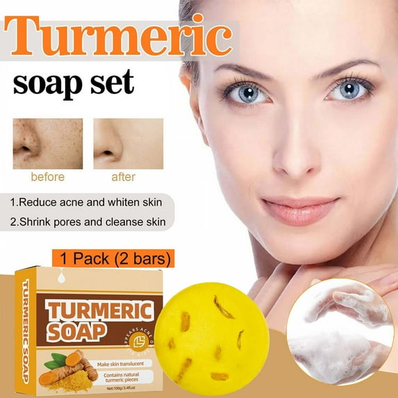 Turmeric SoapFade Pimple MarksBrighten ComplexionSoapEssential Oil Soap 100g