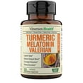 Turmeric Supplement with Melatonin 3mg & Valerian Root Extract. Natural