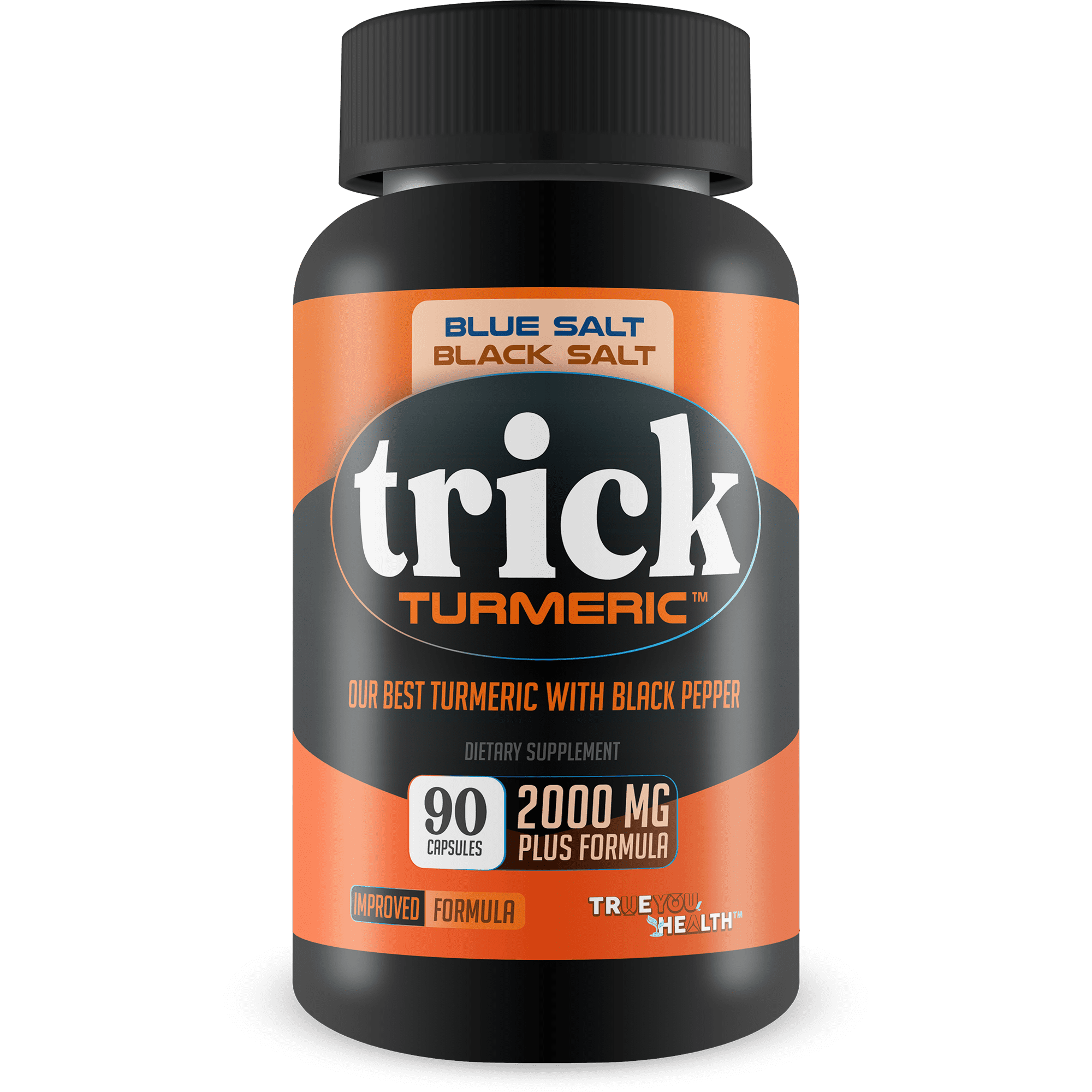 Turmeric Trick Blue Salt for Men Black Salt Trick - Our Best Turmeric for Men - High Absorption with Black Pepper - Ginger Curcumin Ginseng Mens Supplement