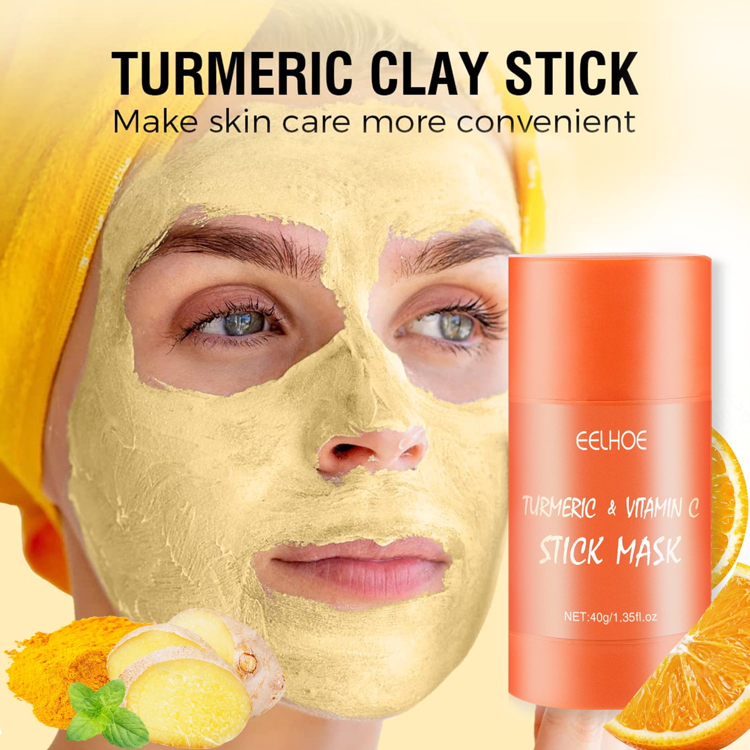 Turmeric Vitamin C Clay Mask Turmeric Face Mask Stick Clay Face Mask