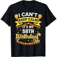 thumbnail image 1 of Turn 58 Years Old Men Women Bday Funny Its My 58th Birthday T-Shirt, 1 of 4