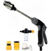 Turn Any Hose into a High Pressure Water Washer Jet,Universal Compatibility, 360  Rotating Spray Nozzle 3 Spray Modes for Cars Patio Driveway