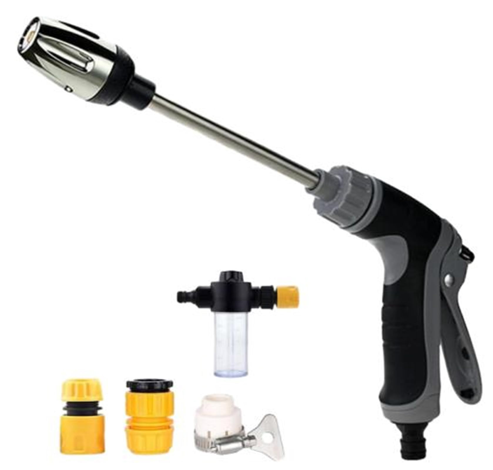Turn Any Hose into a Pressure Washer, Stainless Steel Attachment for Garden Hoses, Universal Fit for 1/2" Pipe for Outdoor Cleaning