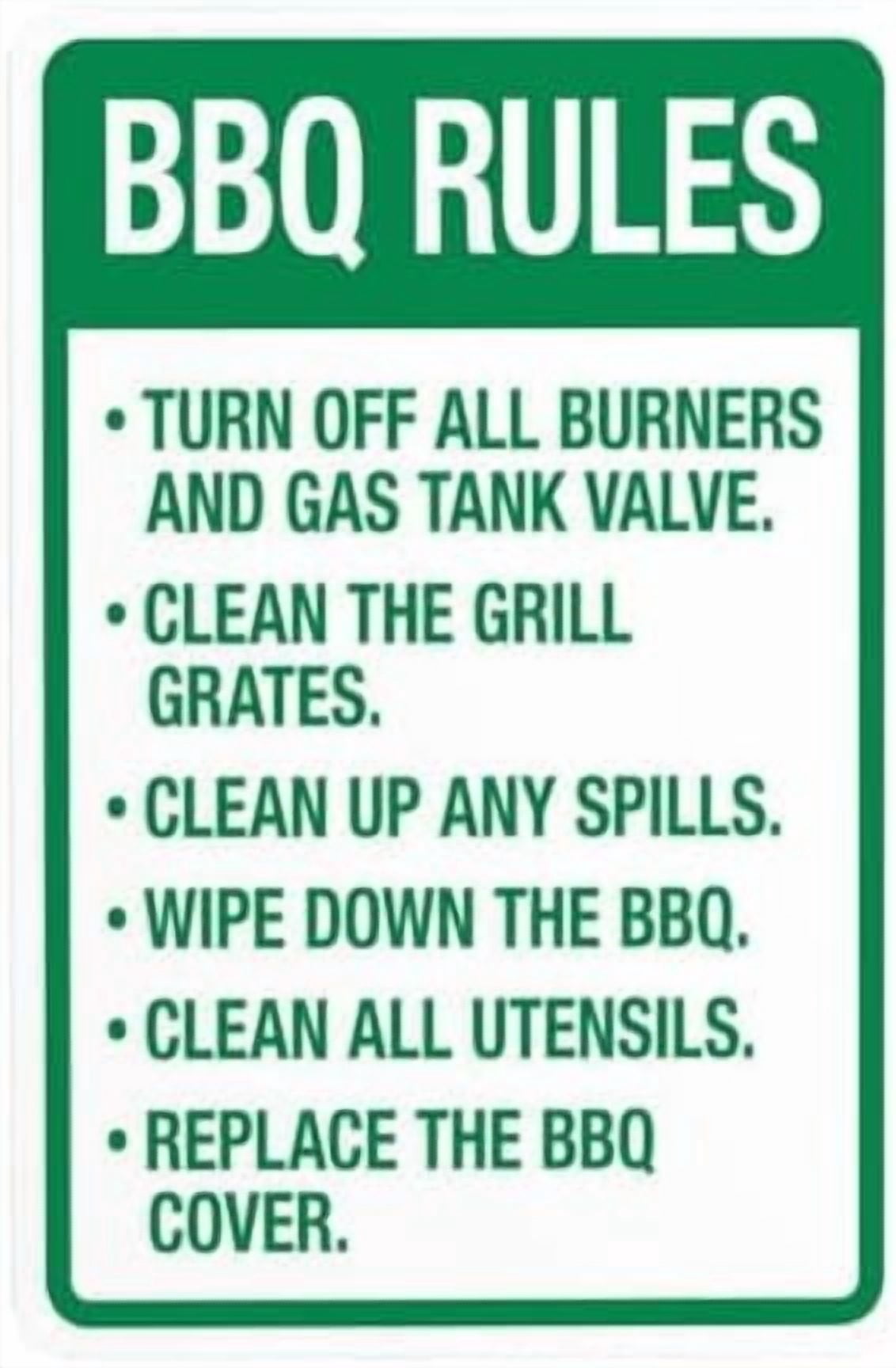 Turn Off All Burners And Gas Tank Valve Clean The Grill Grates Wipe ...
