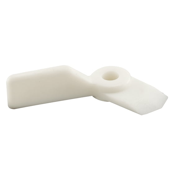 Turn Button with Screws, Nylon, White (12-pack)