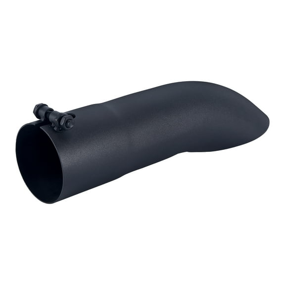 Turn Down Exhaust Tip 4" Inlet 12" Overall Length Stainless Steel Polished Tailpipe Tip Bolt On Diesel
