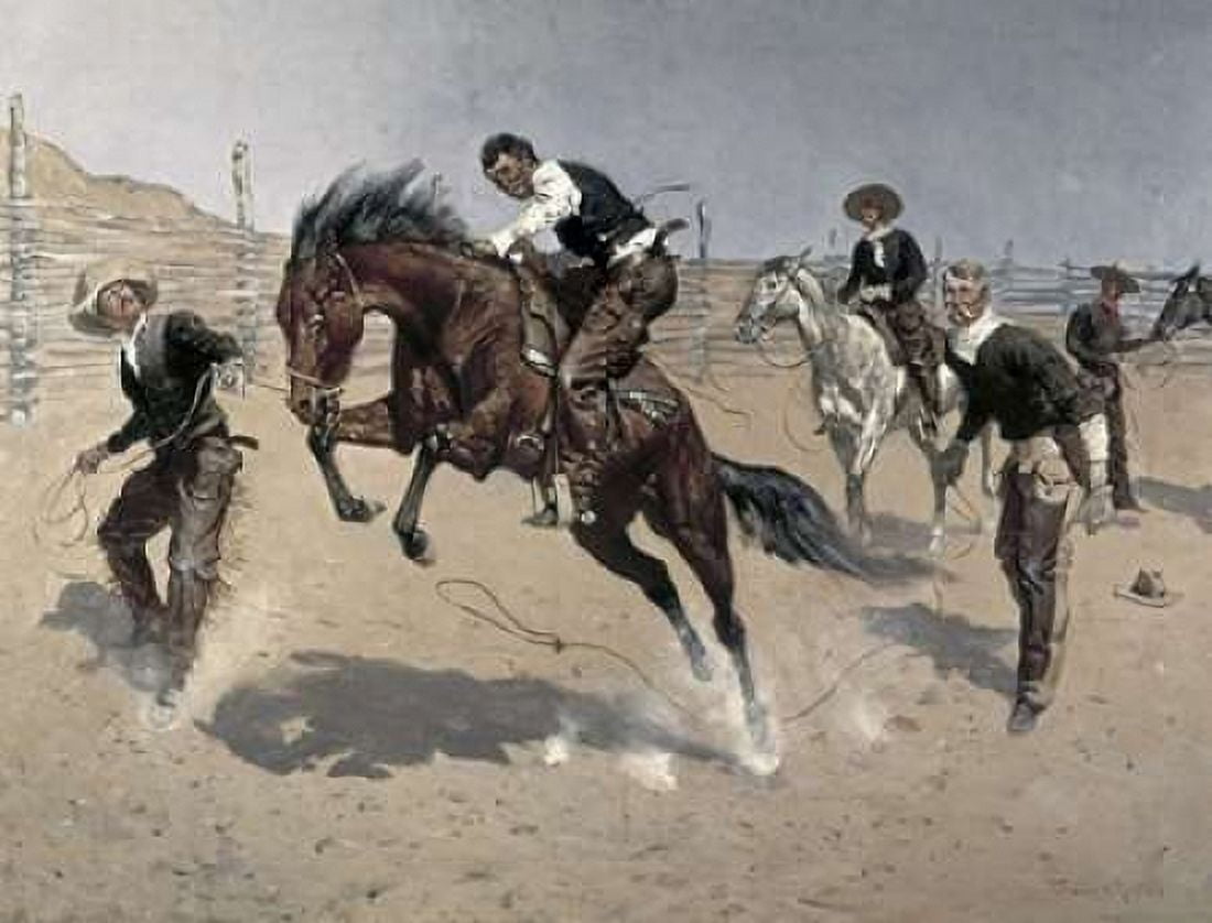 Turn Him Loose Bill Canvas Art - Frederic Remington (18 x 24)