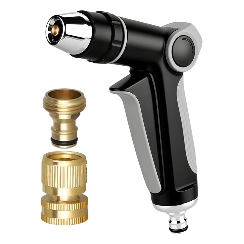 Turn Any Hose into a High Pressure Water Cleaning Jet, 2026 New Hose Nozzle High Pressure, Multi Function Lawn & Garden Watering Sprayer, Heavy Duty Garden Hose Nozzle, for Three Spray Modes