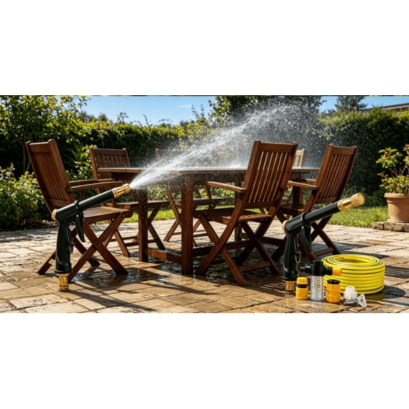 Turn Any Hose Into A High Pressure Water Cleaning Jet, 2026 New Power Jet Water With High Pressure Hose Nozzle, Durable Rust-Resistant Construction For Yard Car