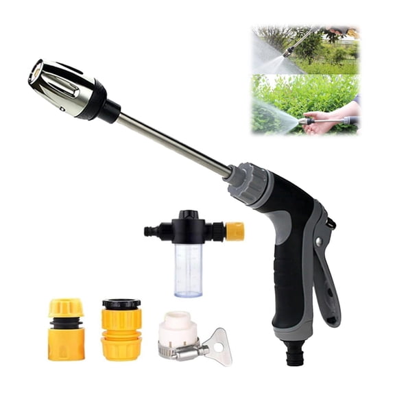 Turn Any Hose into a High Pressure Water Cleaning Jet, 2026 Upgraded Multi Function Lawn & Garden Watering Sprayer, Turn Any Hose Into A High-Pressure Water Jet, for Three Spray Modes