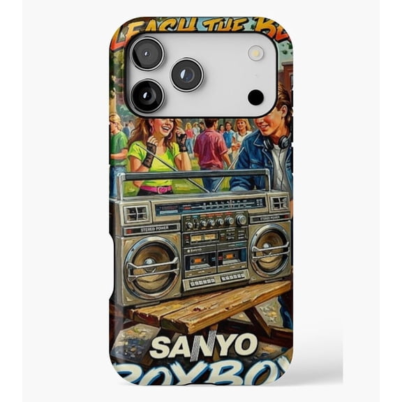 Turn It Up: An 80s Boombox Tribute M3112, Protective Case for iPhone 17 16 15 14 13 12 11 Pro Max – Modern Unisex Style