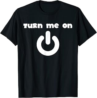 Turn Me On Power Button Funny Bathroom Humor Toilet Jokes T - Walmart.com