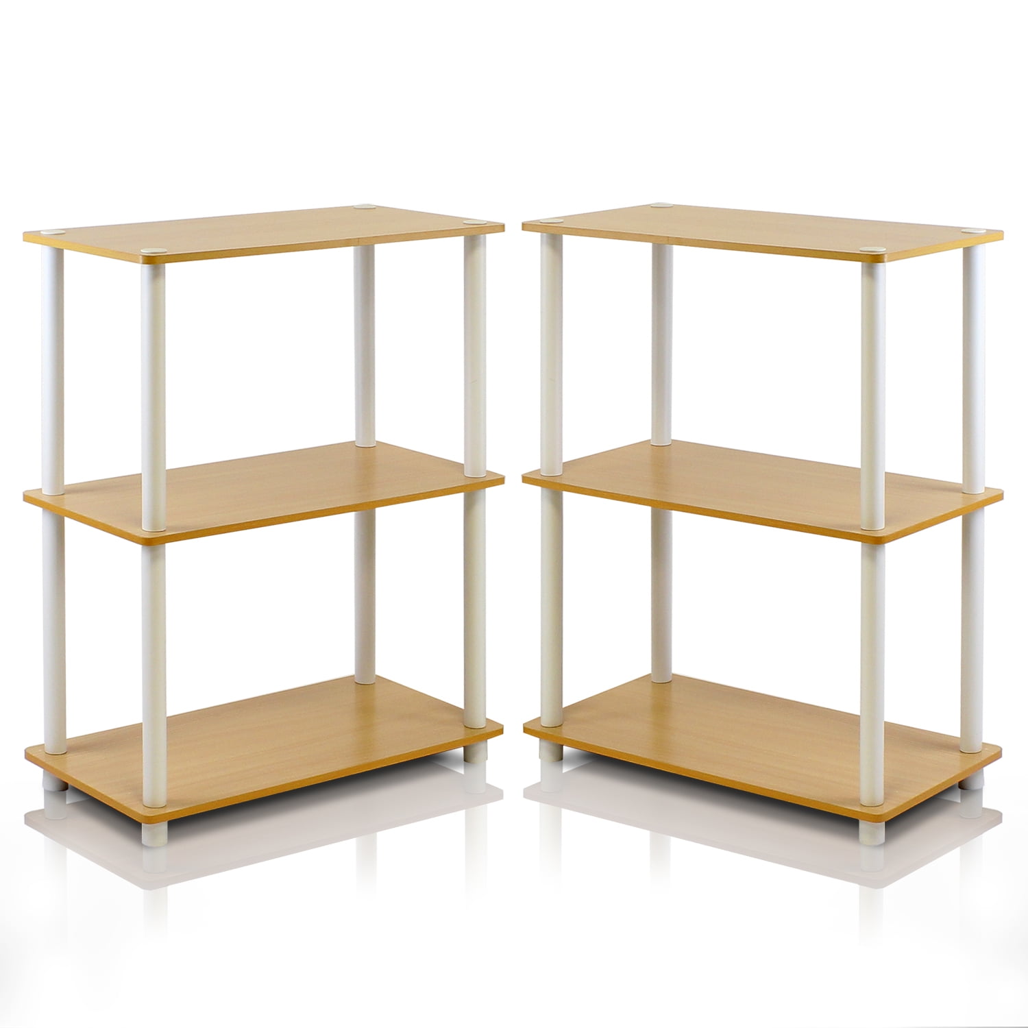 Turn-N-Tube 3-Tier Compact Multi-Purpose Shelf Display Rack, Set of 2 ...