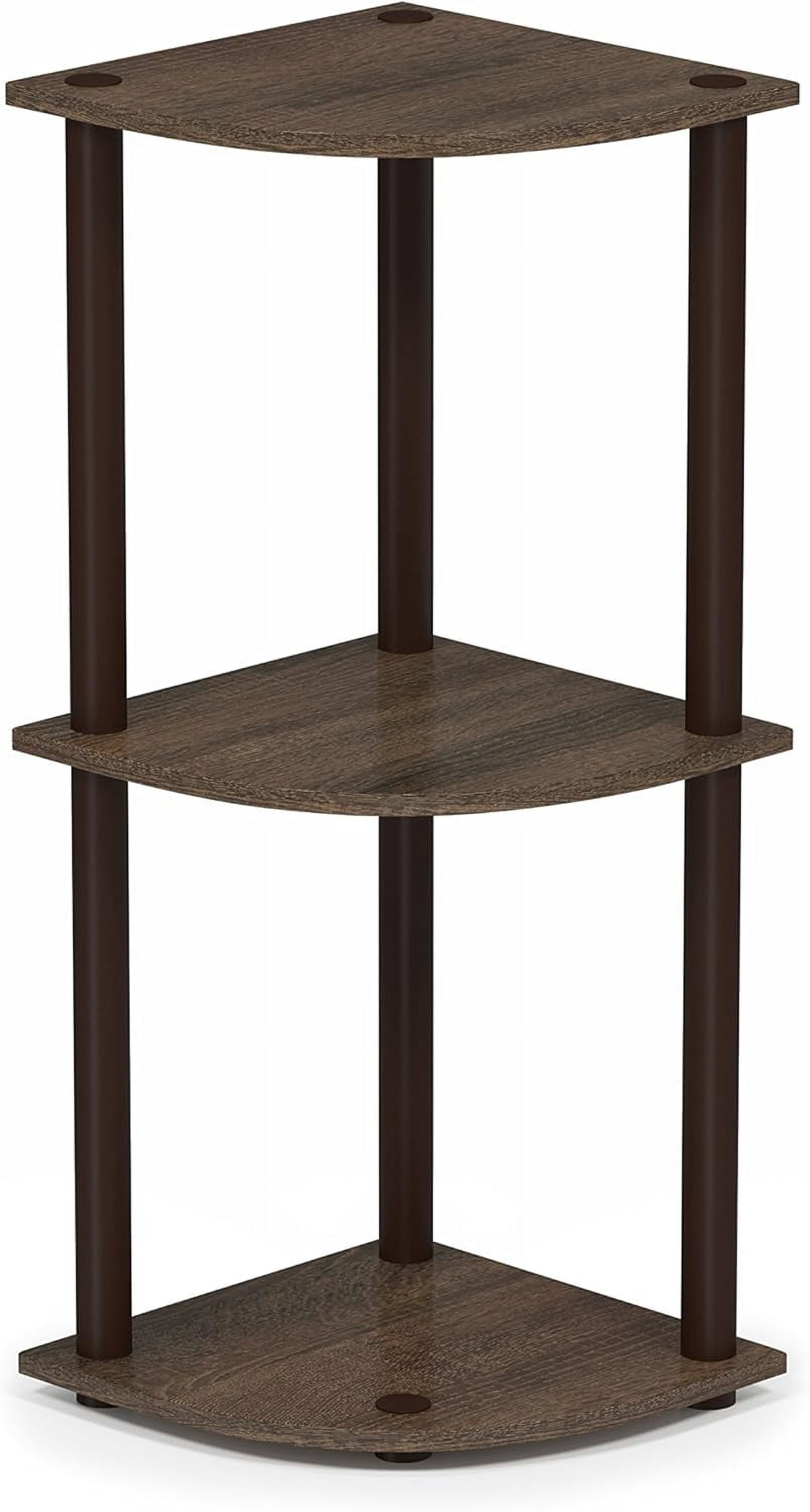 Turn Rack Turn-N-Tube 3-Tier Corner Display Rack Multipurpose Shelving Unit ...