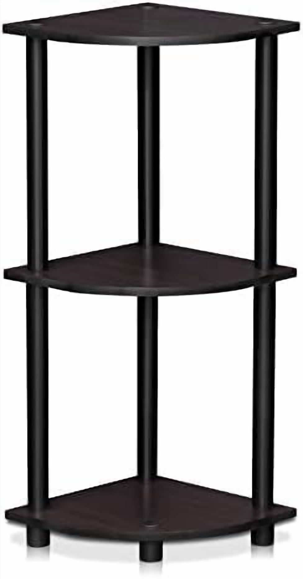 Turn-N-Tube 3-Tier Reversible Corner Display Rack Multipurpose Shelving ...