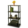 thumbnail image 1 of Turn-N-Tube 4-Tier Multipurpose Shelf Display Rack, Espresso & Black - 43.25 x 23.6 x 11.6 in., 1 of 1