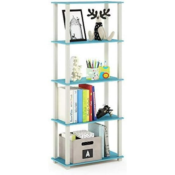 Turn-N-Tube 4-Tier Multipurpose Shelf Display Rack, Round Tubes, Blonde ...