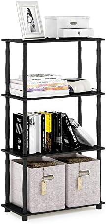 Turn-N-Tube 4-Tier Multipurpose Shelf Display Rack, Round Tubes, Blonde ...
