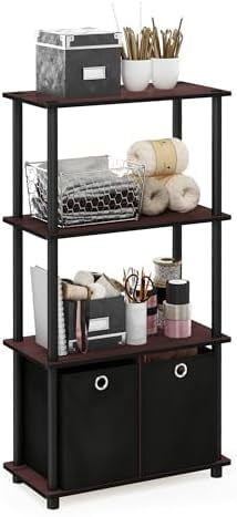 Turn-N-Tube 4-Tier Multipurpose Shelf Display Rack, Round Tubes, Blonde ...