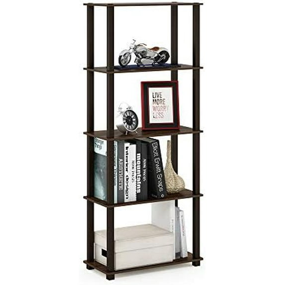 Turn-N-Tube 4-Tier Multipurpose Shelf Display Rack, Round Tubes, Blonde ...