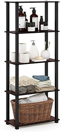 Turn-N-Tube 4-Tier Multipurpose Shelf Display Rack, Round Tubes, Blonde ...