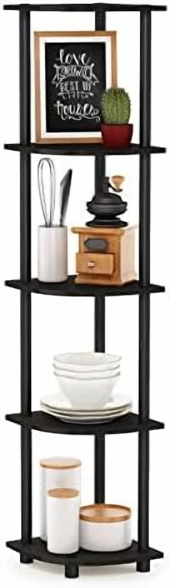Turn-N-Tube 5 Tier Corner Display Rack Multipurpose Shelving Unit, 1 ...