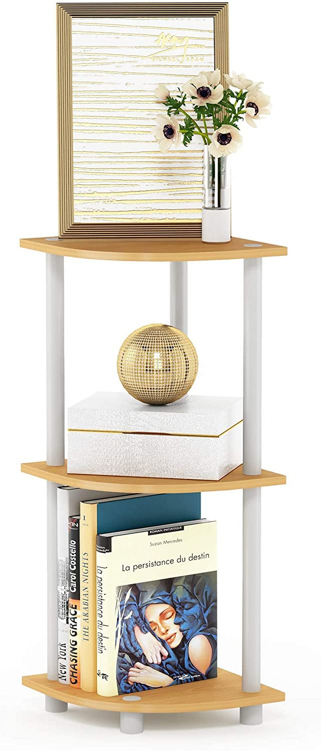 Turn-N-Tube 5 Tier Corner Display Rack Multipurpose Shelving Unit with ...