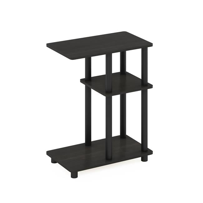 Espresso/Black Turn-N-Tube Rectangular Wood Side Table