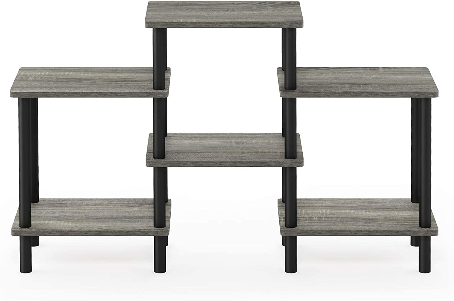 Turn-N-Tube DIY Multipurpose Combination Rack, French Oak Grey/Black ...