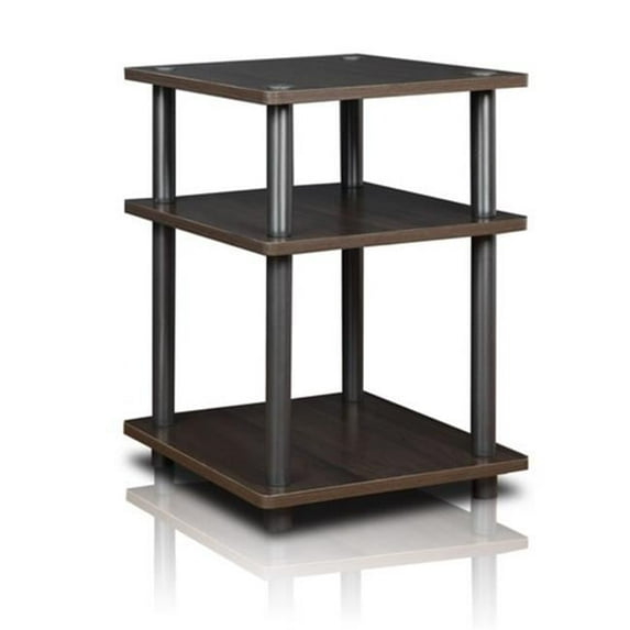Turn-N-Tube Easy Assembly Multipurpose Shelf, Gray - 20.7 x 14.6 x 14.6 in.