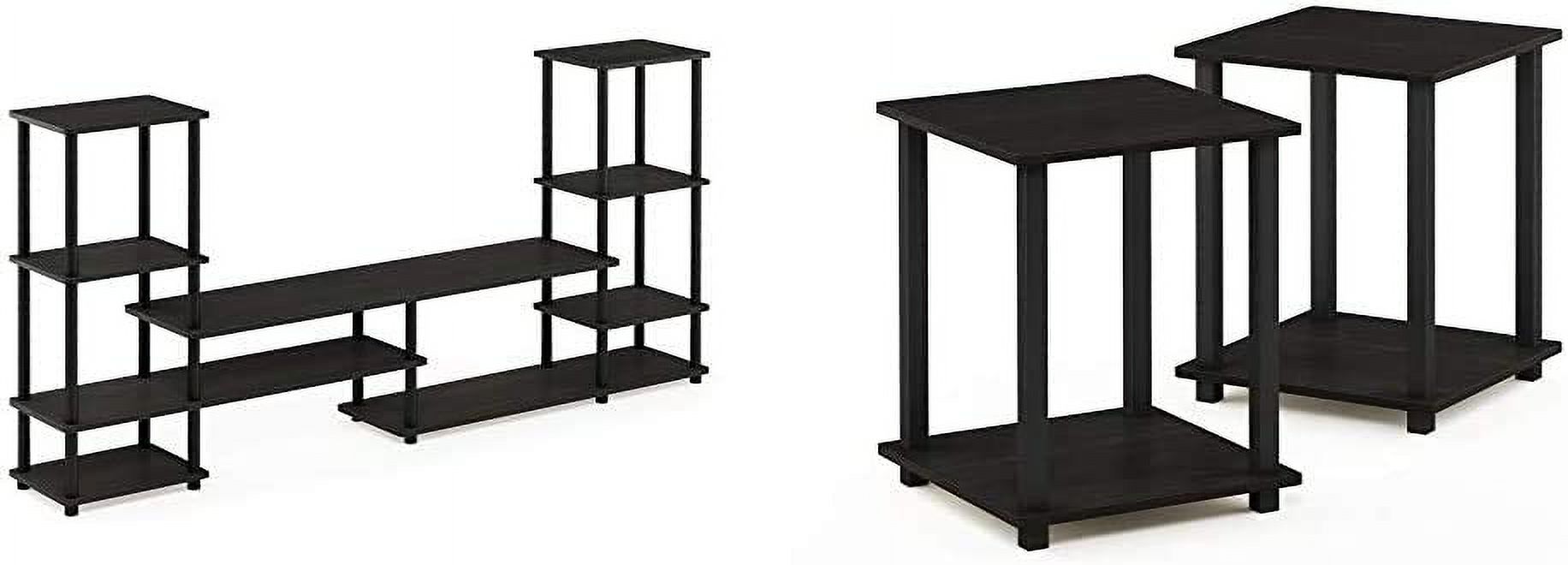 TurnNTube Grand Entertainment Center and End Tables Set (Espresso
